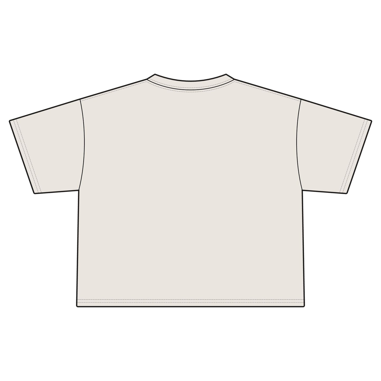 Sensitive Person Crop Tee — Minimalist Black Women's Jersey Top