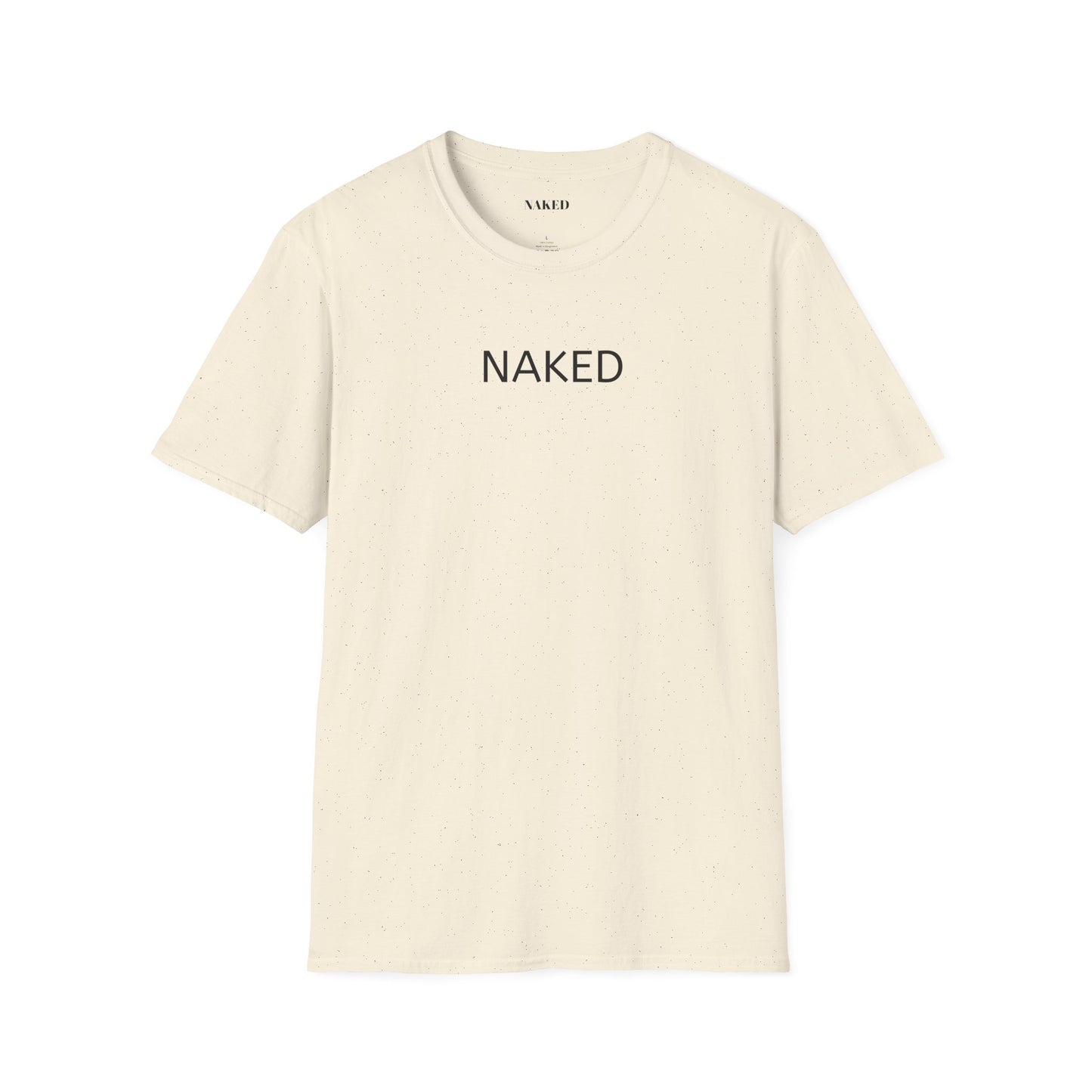 NAKED Graphic T-Shirt — Minimalist Statement Tee