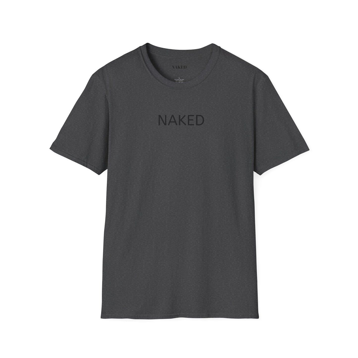 NAKED Graphic T-Shirt — Minimalist Statement Tee