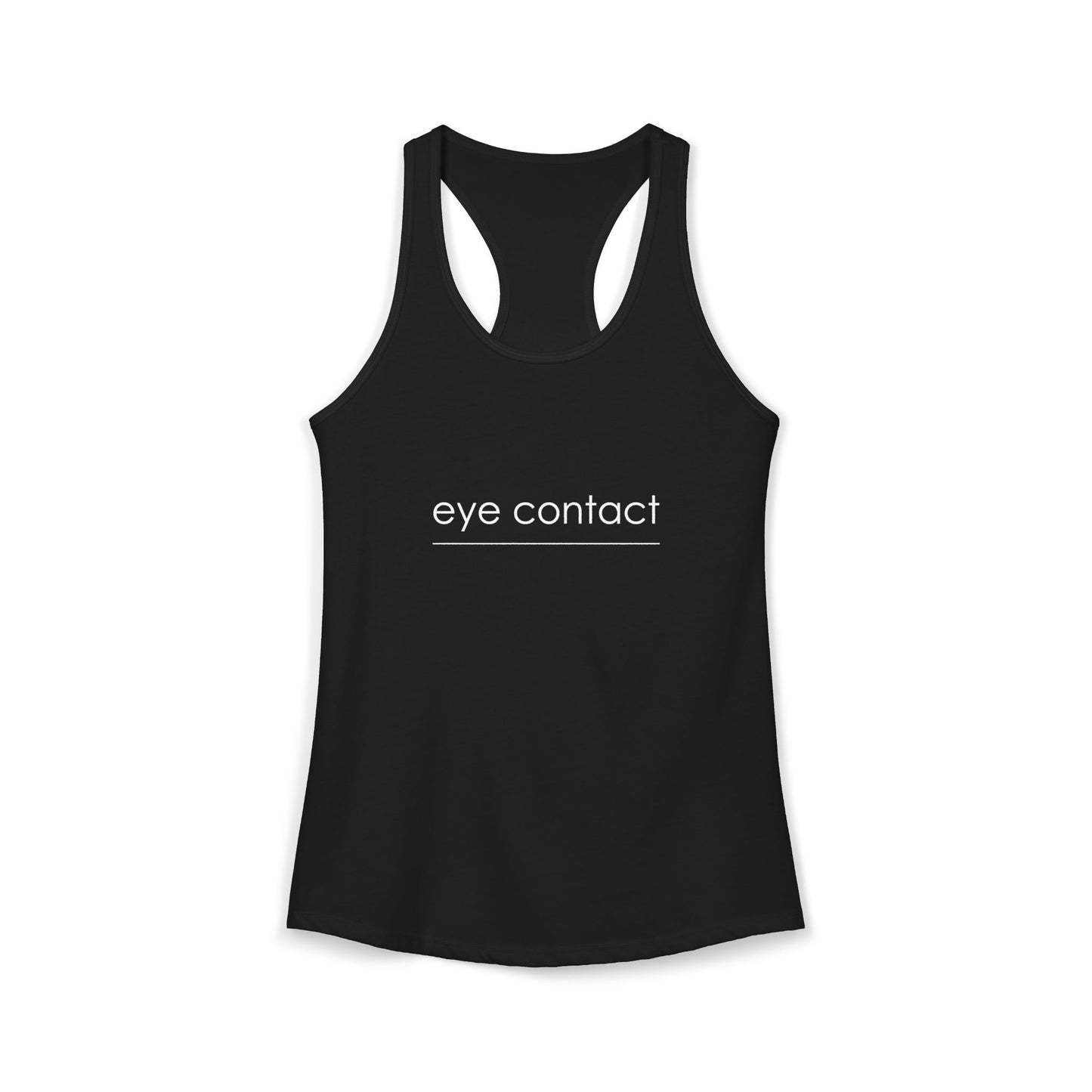 Do Not Look At My Boobs Racerback Tank — Women's Funny Statement Tank Top