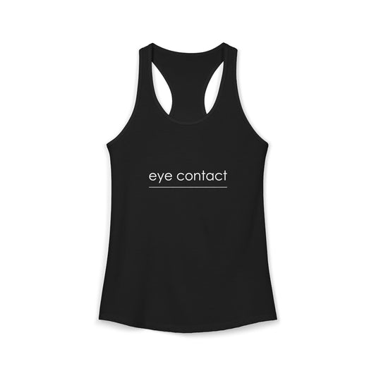 Do Not Look At My Boobs Racerback Tank — Women's Funny Statement Tank Top