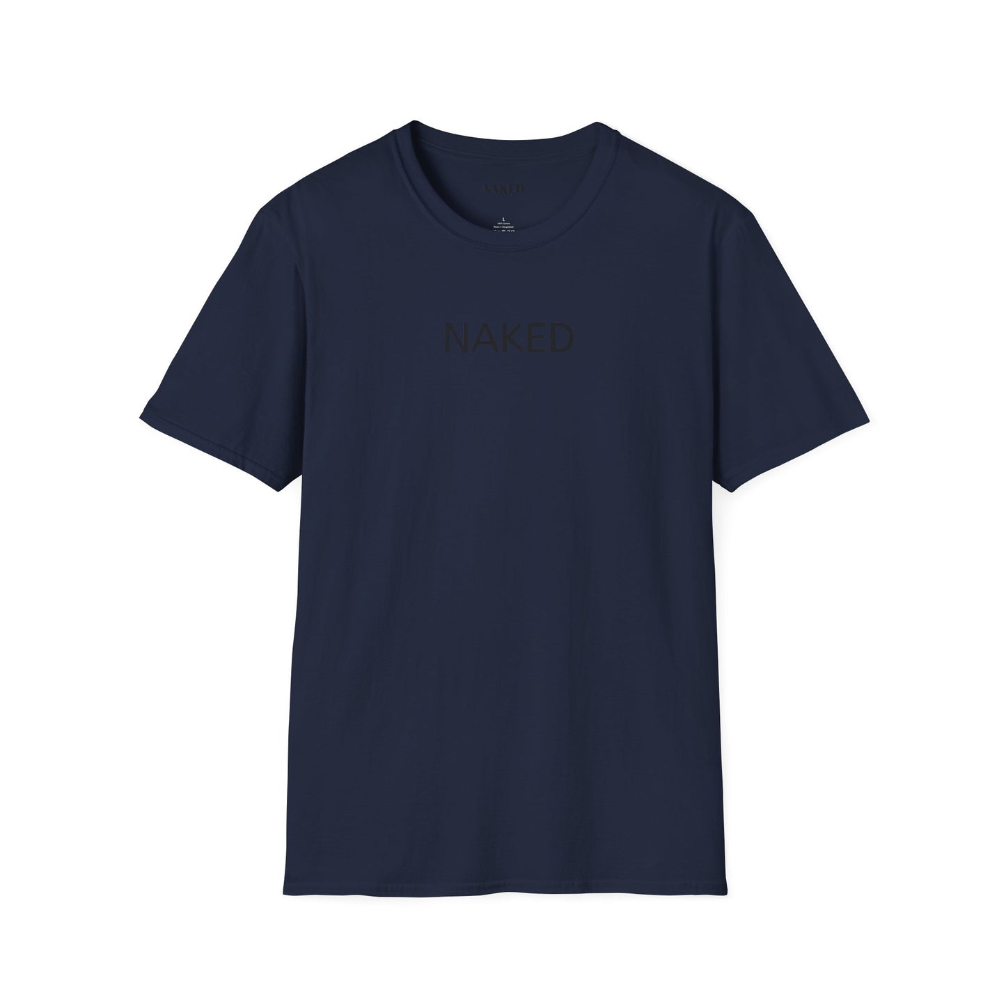NAKED Graphic T-Shirt — Minimalist Statement Tee