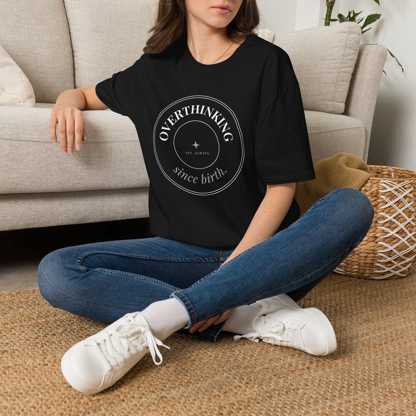 Overthinking, Since Birth — Unisex Tee