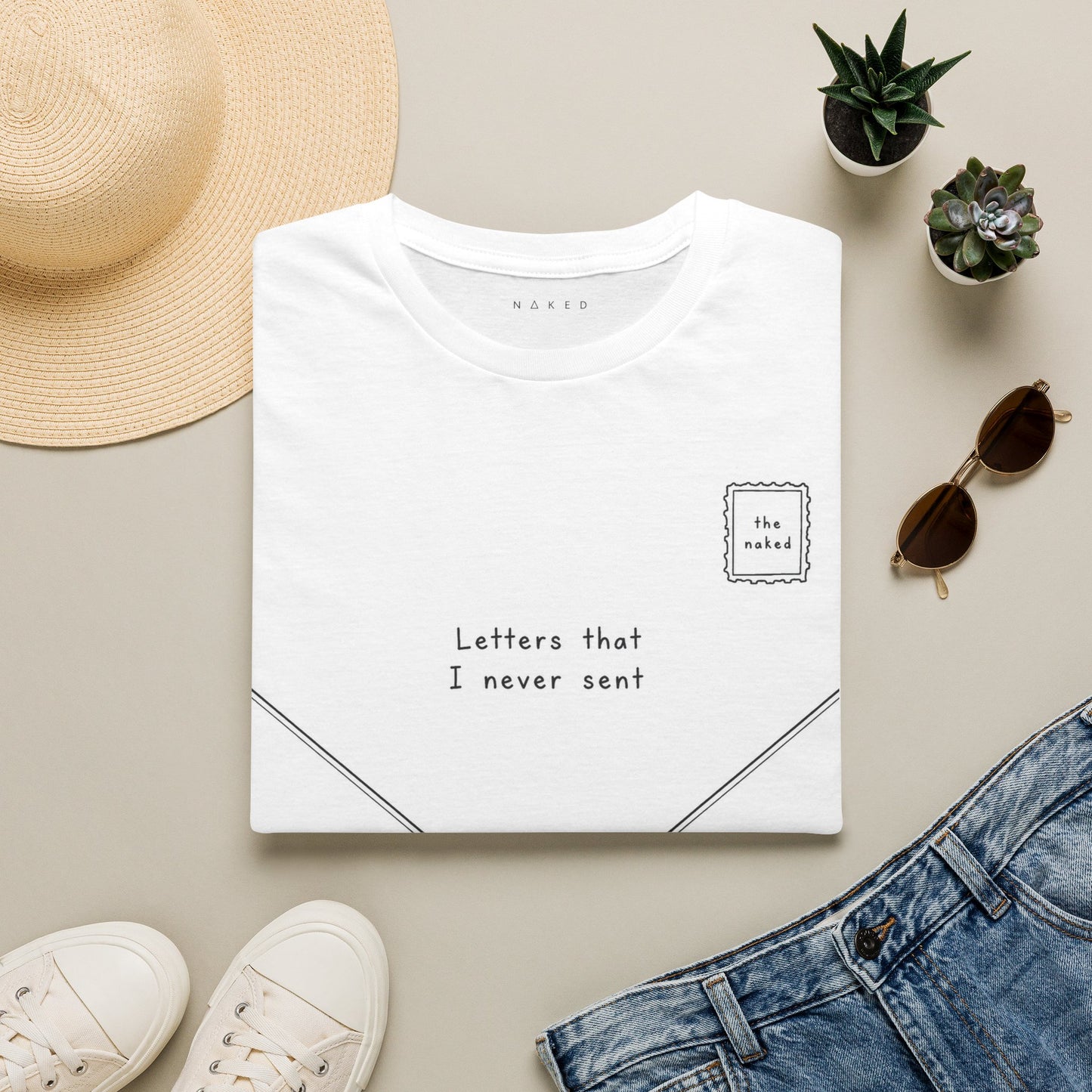 Letters That I Never Sent T‑Shirt — Vintage Envelope Graphic