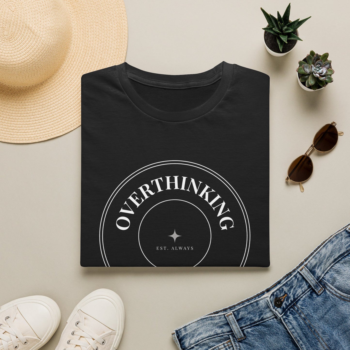 Overthinking, Since Birth — Unisex Tee