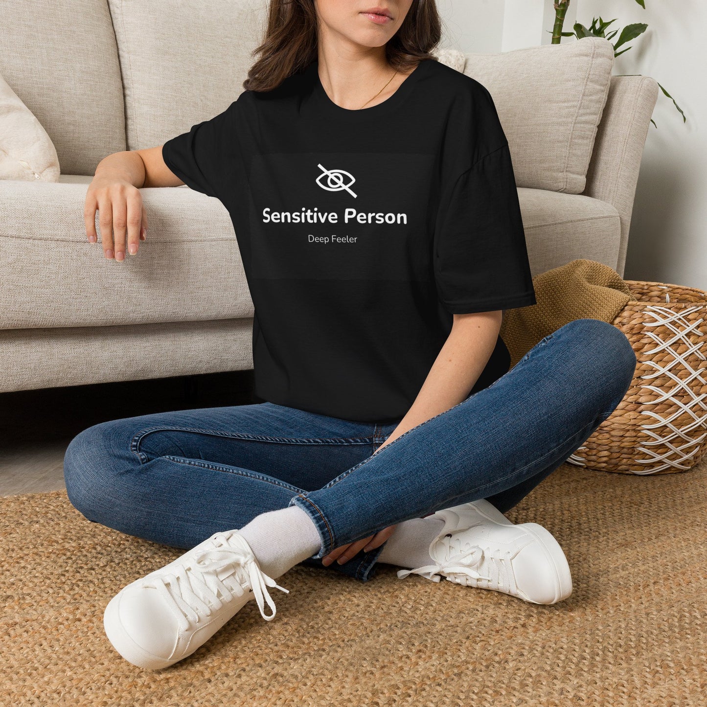 Sensitive Person T-Shirt — "Deep Feeler" Soft Graphic Tee
