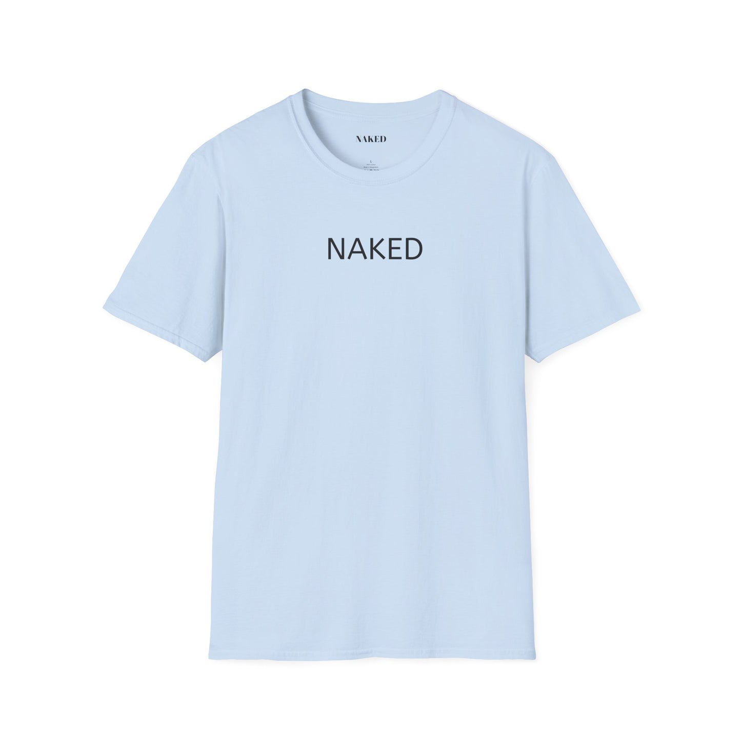 NAKED Graphic T-Shirt — Minimalist Statement Tee