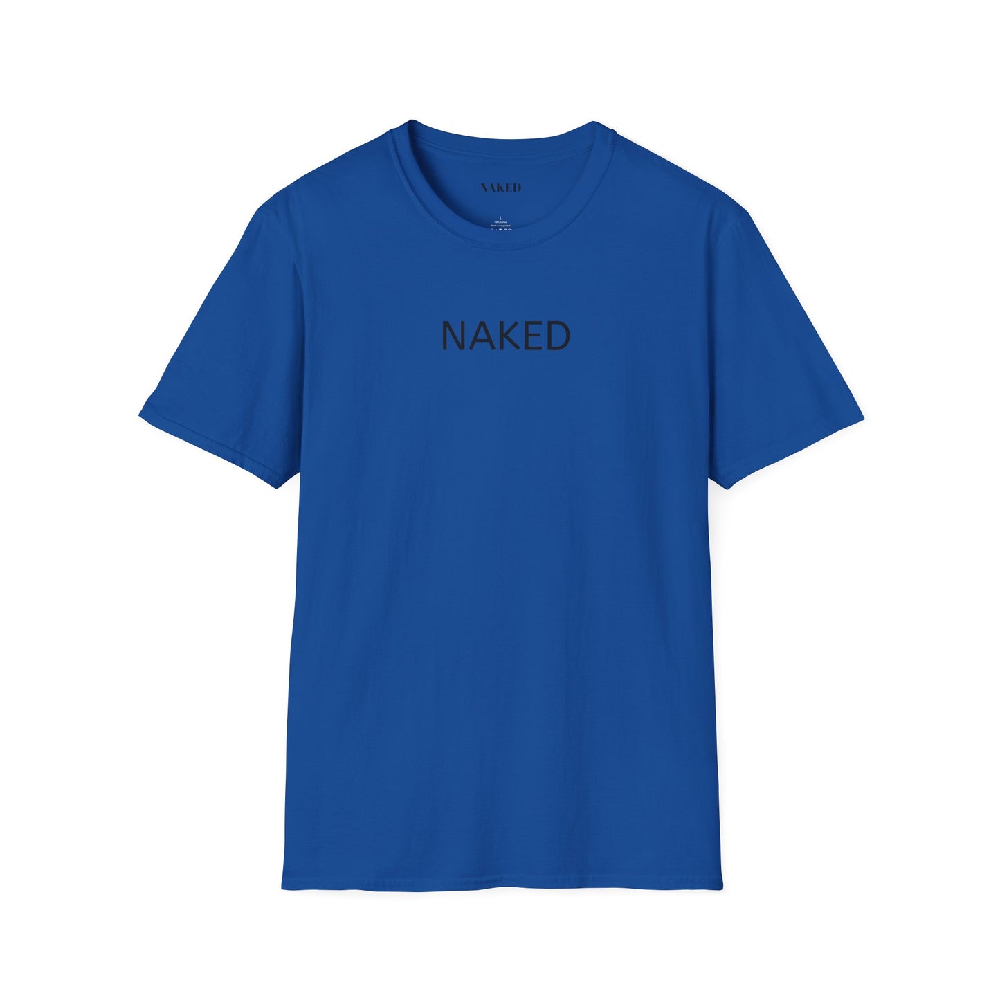 NAKED Graphic T-Shirt — Minimalist Statement Tee