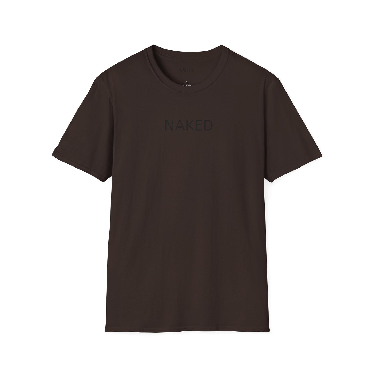 NAKED Graphic T-Shirt — Minimalist Statement Tee