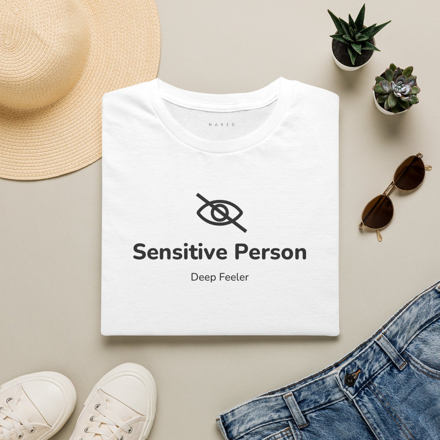 Sensitive Person T-Shirt — "Deep Feeler" Soft Graphic Tee