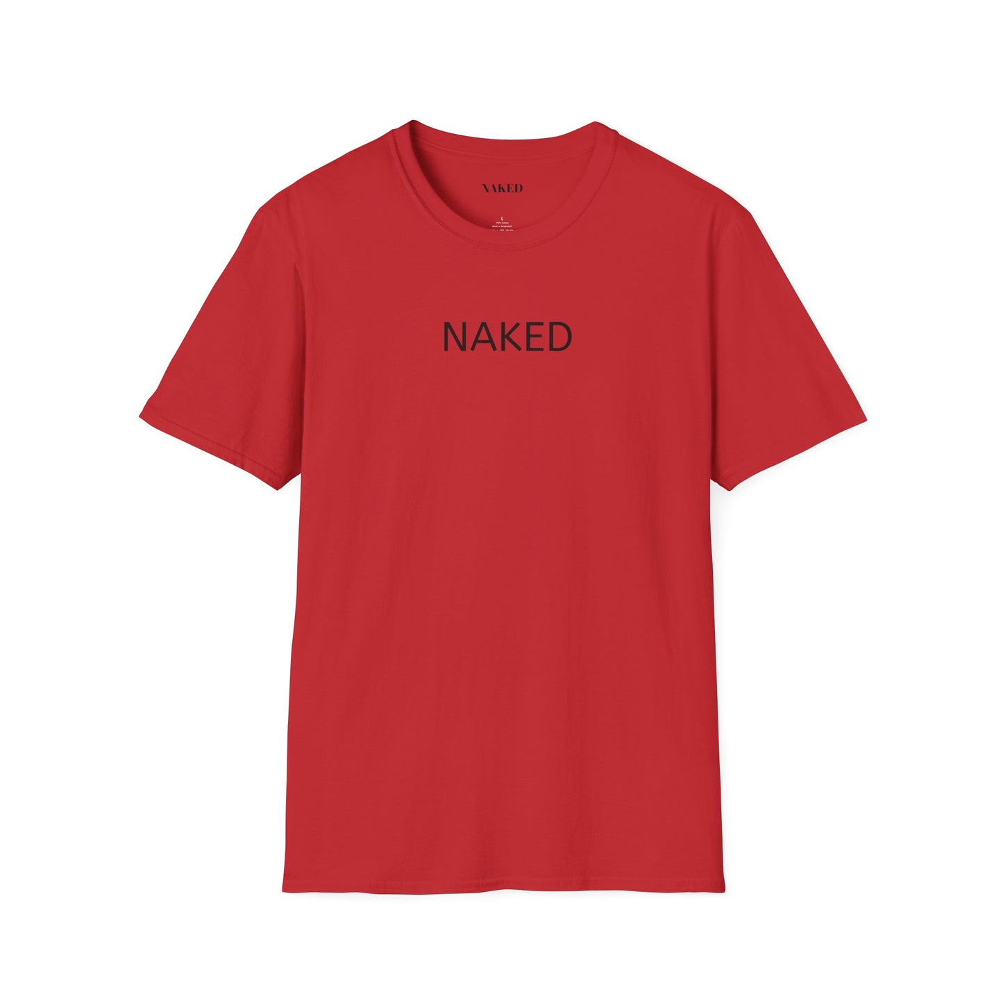 NAKED Graphic T-Shirt — Minimalist Statement Tee