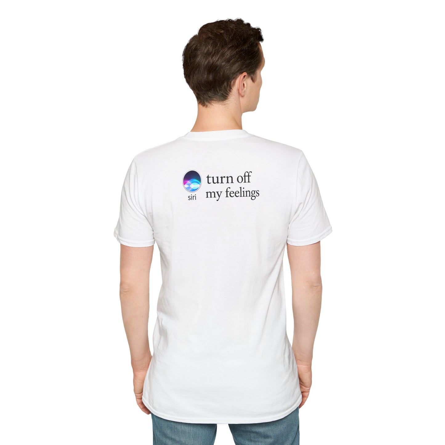Turn-of-My-Feelings Tee — Classic White Crewneck