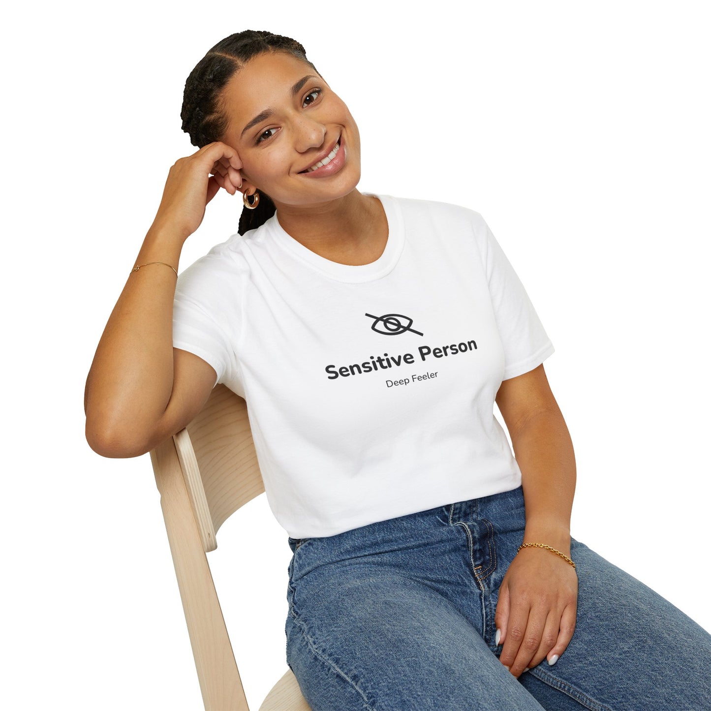 Sensitive Person T-Shirt — "Deep Feeler" Soft Graphic Tee