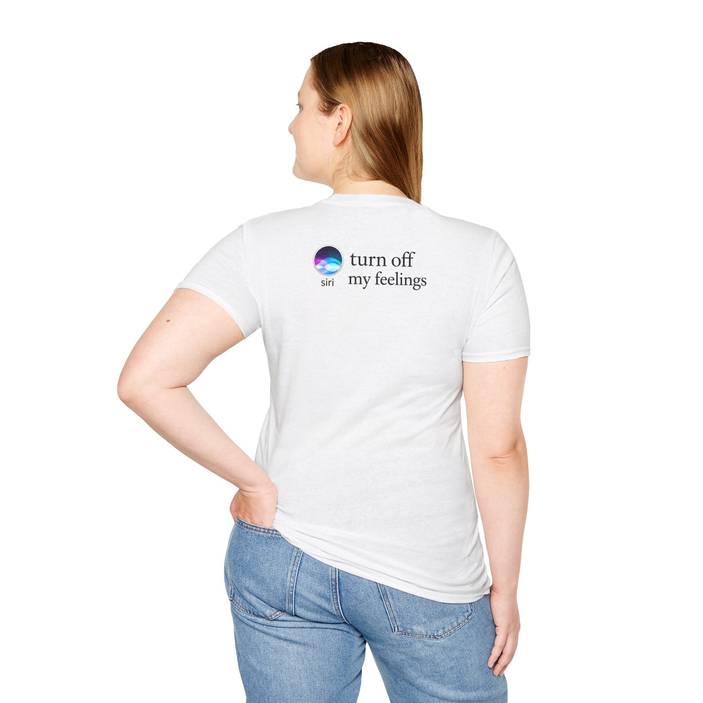 Turn-of-My-Feelings Tee — Classic White Crewneck