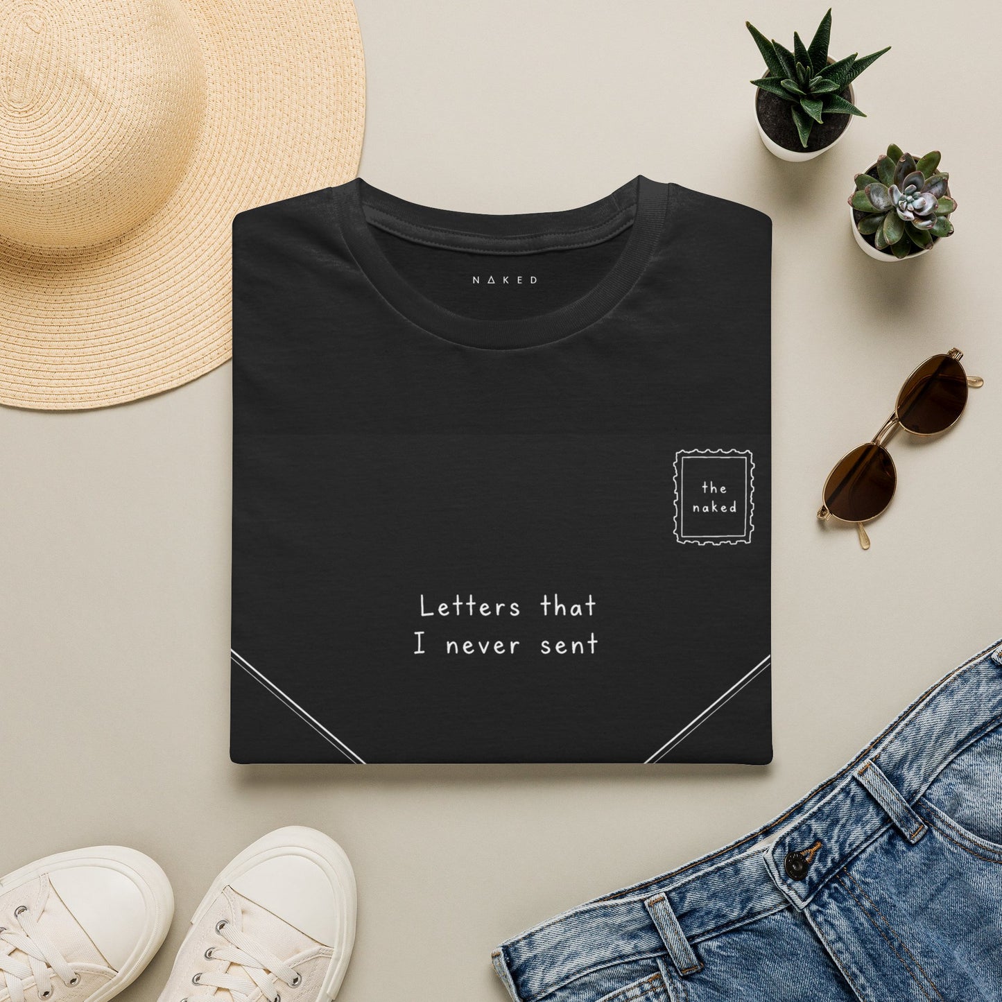 Letters That I Never Sent T‑Shirt — Vintage Envelope Graphic