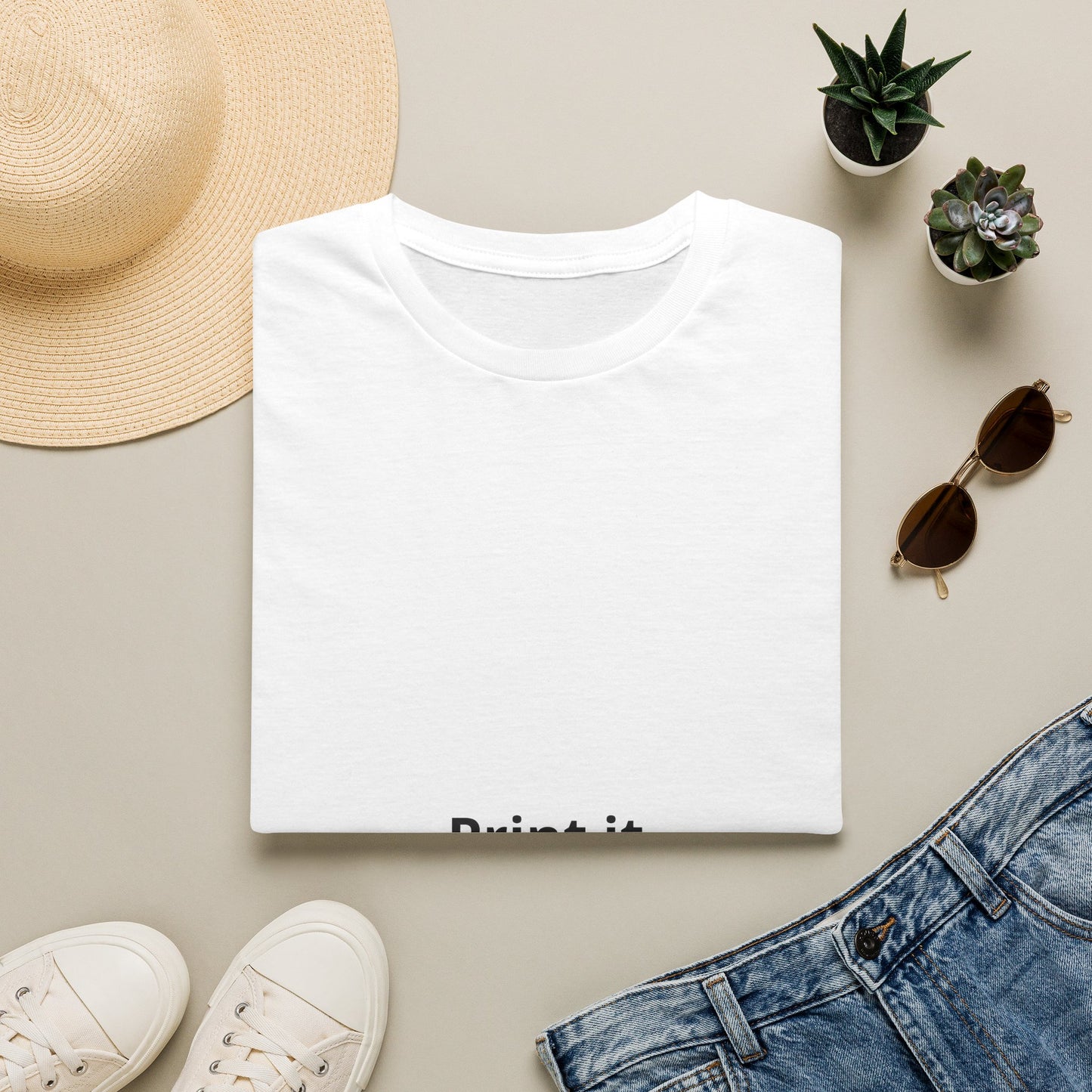 T-Shirt — Minimal “Print it your way” Graphic Tee